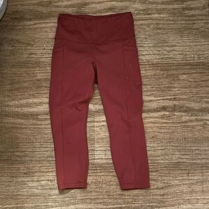 Yogalicious Leggings in Deep Red